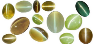Cats eye gemstone
