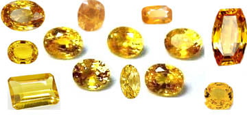 Yellow sapphire gemstone