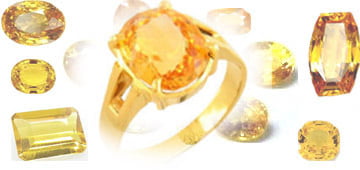 Yellow sapphire ring